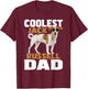 Coolest Jack Russell Dad - Father's Day Dog Lover Puppy T-Shirt - T-Shirt | Maroon
