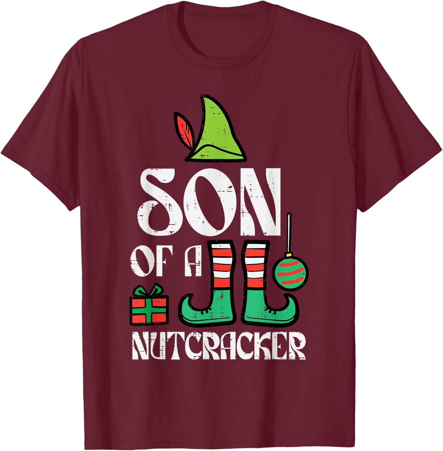 Christmas Son Of Nutcracker Xmas Family Boys Kids Toddler T-Shirt - T-Shirt | Maroon