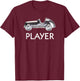 Monopoly Classic Car Player Icon Game Piece Logo T-Shirt - T-Shirt | Maroon