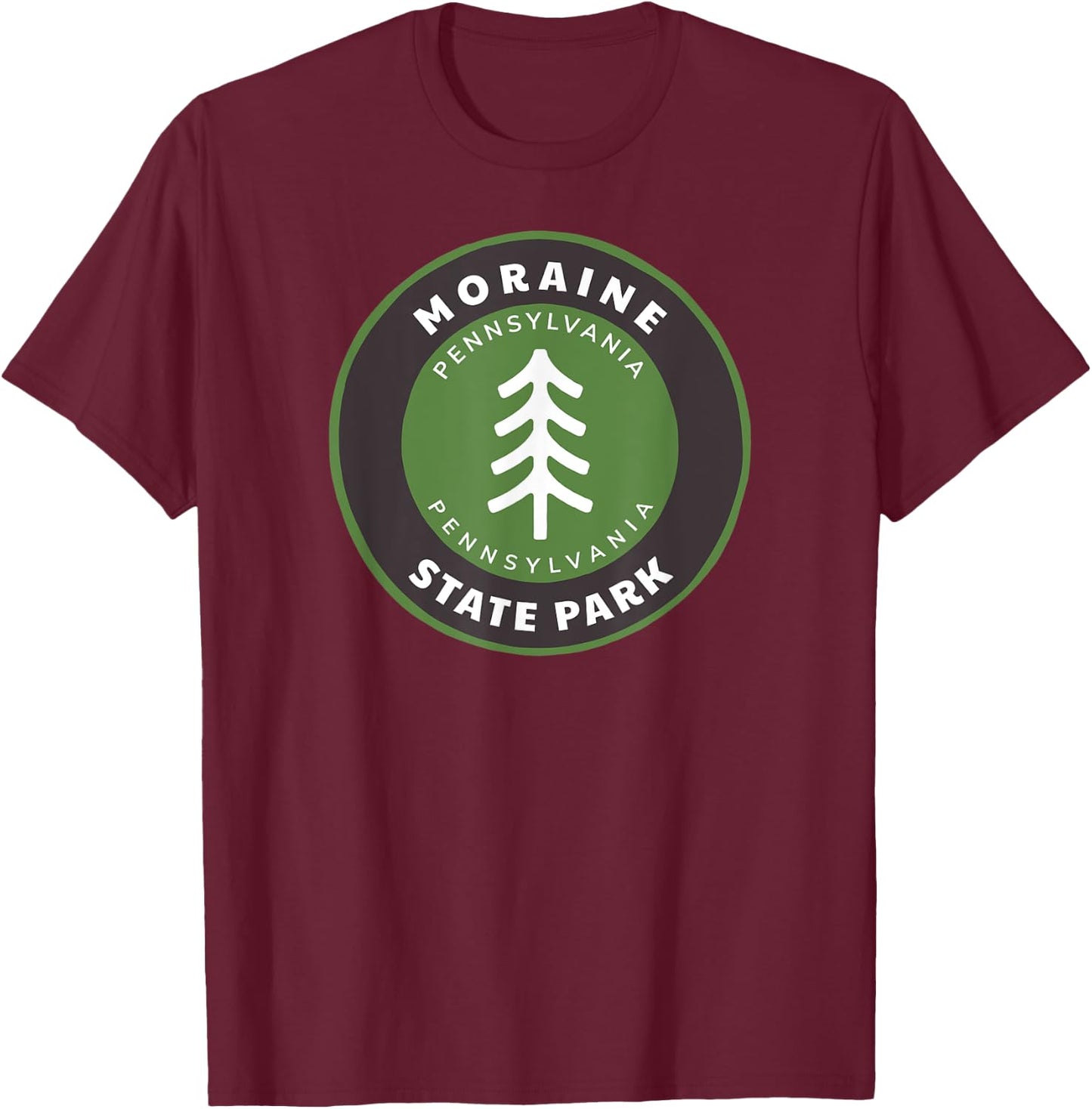 Moraine State Park Pennsylvania PA Vacation Souvenir T-Shirt - T-Shirt | Maroon