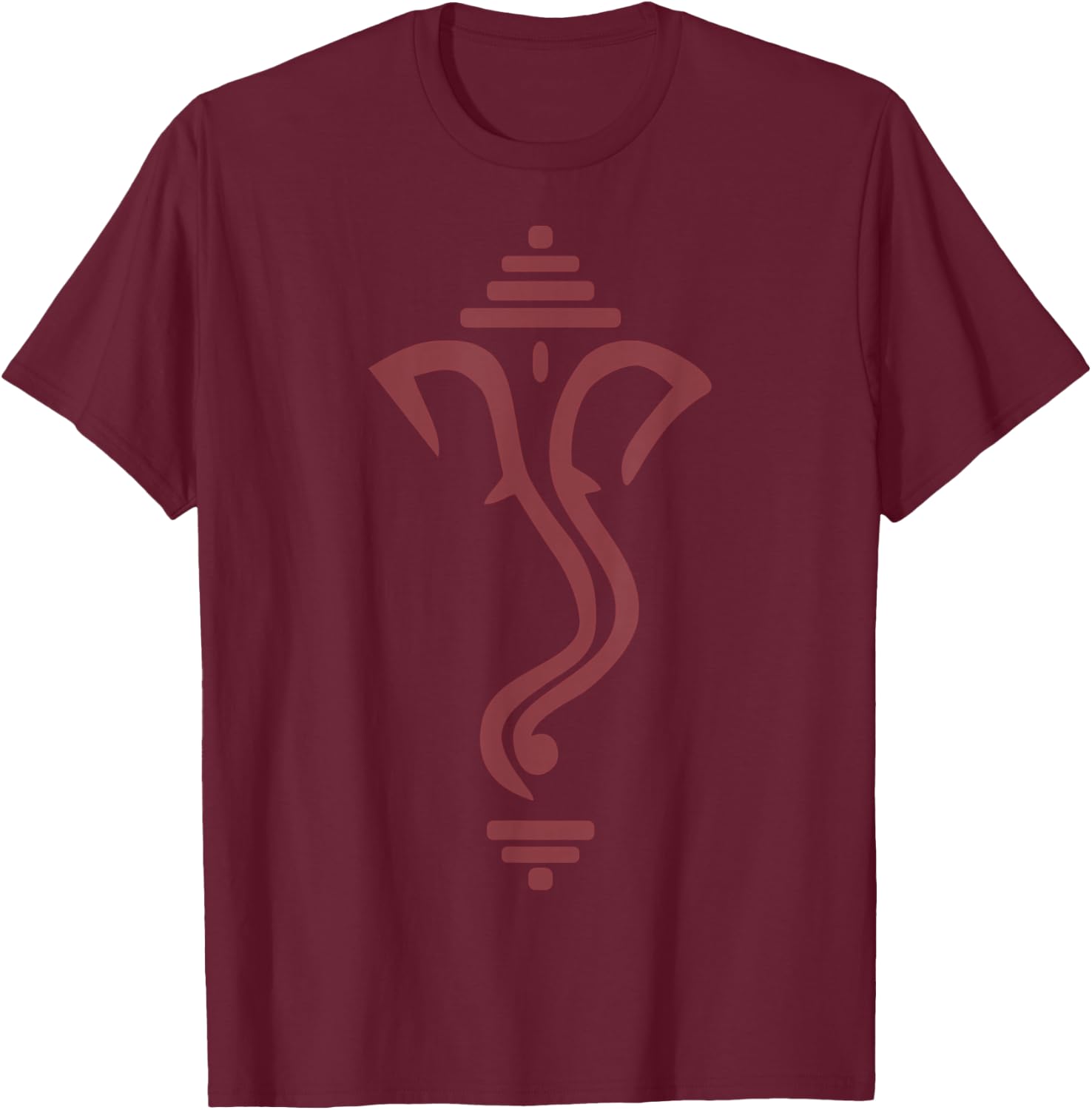 Hindu God Ganesha Ganesh T-Shirt - T-Shirt | Maroon