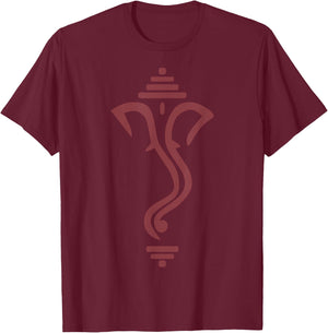 Hindu God Ganesha Ganesh T-Shirt - T-Shirt | Maroon