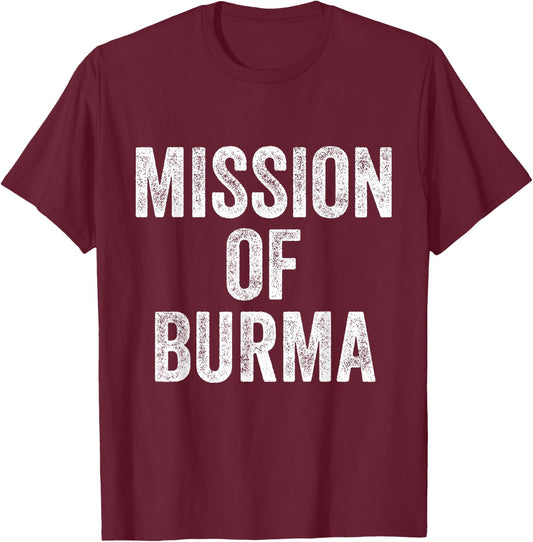 Mission of Burma Retro T-Shirt - T-Shirt | Maroon