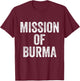 Mission of Burma Retro T-Shirt - T-Shirt | Maroon