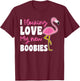 Breast Reduction Surgery I Flocking Love My New Boobies T-Shirt - T-Shirt | Maroon