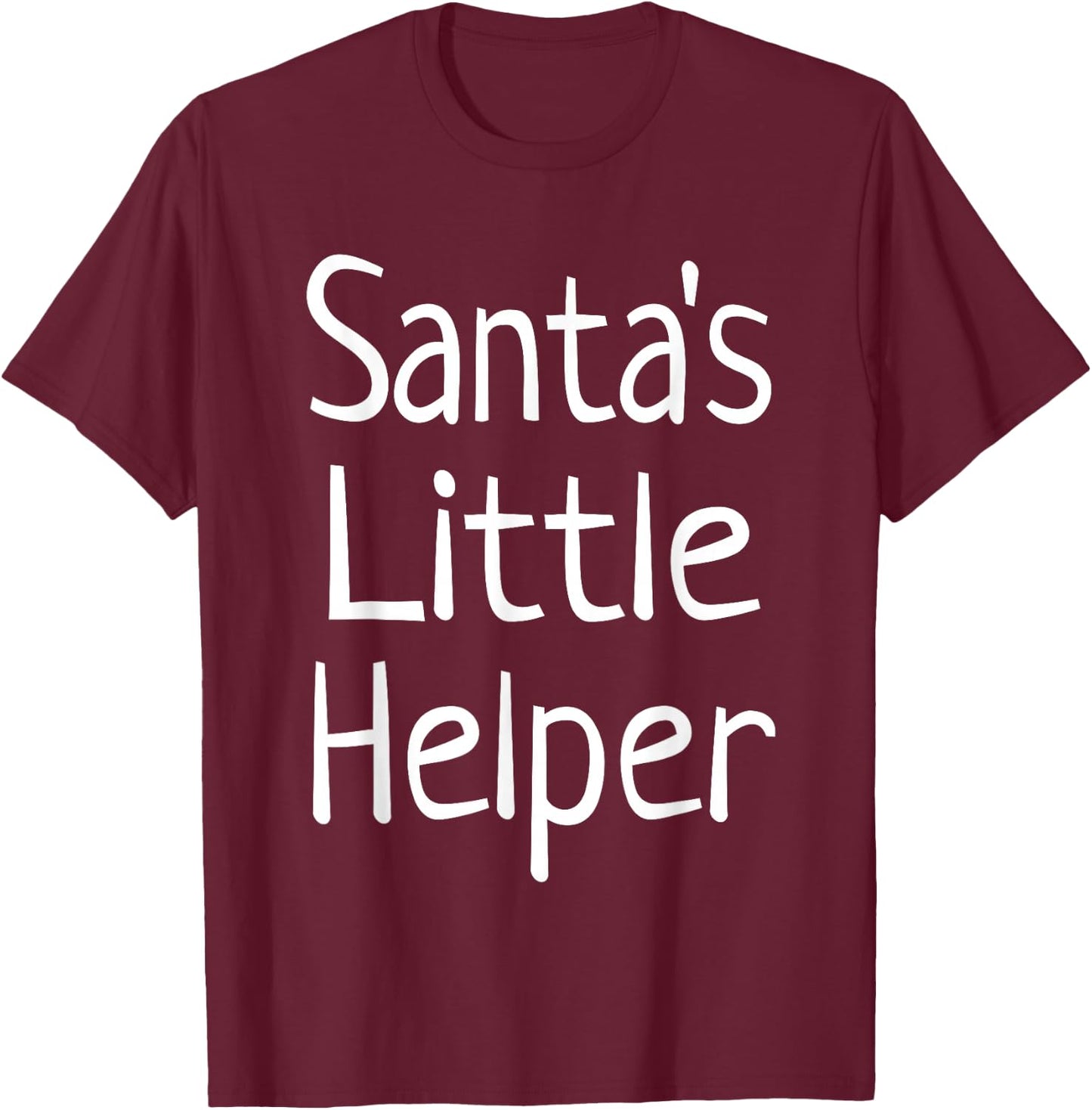 Santa's Little Helper T-Shirt - T-Shirt | Maroon