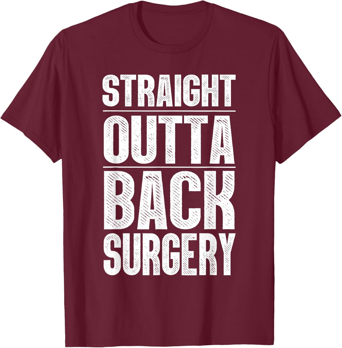 Funny Back Surgery Women Spine Post Surgery Recovery T-Shirt - T-Shirt | Maroon