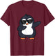 Dabbing Penguin Cute Dabbing Penguin T-Shirt - T-Shirt | Maroon