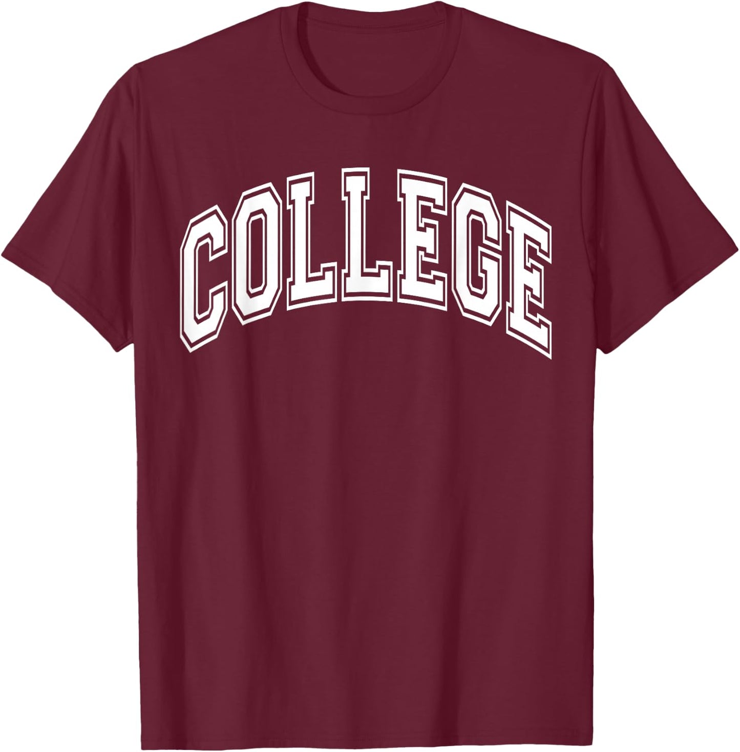 College Sports US Campus University Varsity Style Graduation T-Shirt - T-Shirt | Maroon