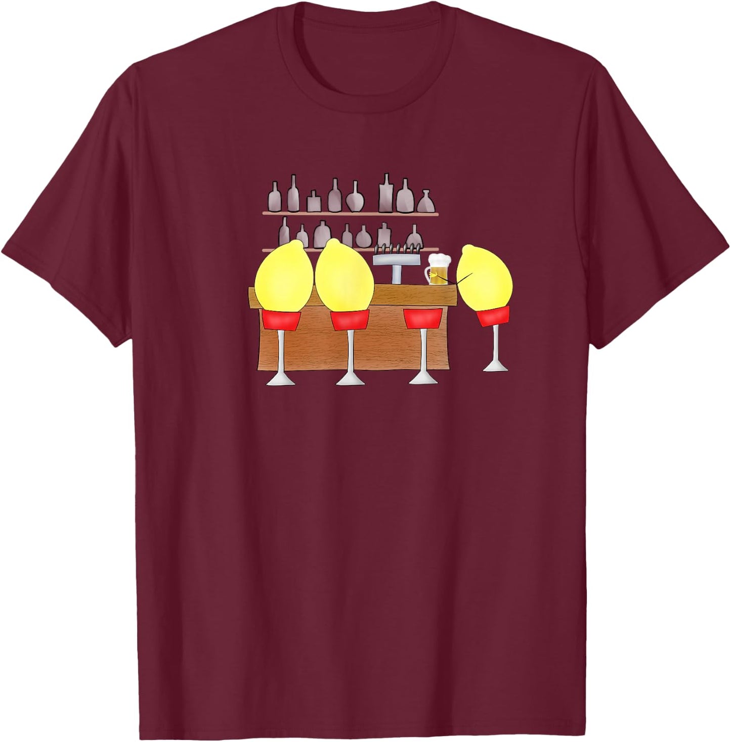Lemon bar, funny citrus and fruit pun for lovers of sweets T-Shirt - T-Shirt | Maroon
