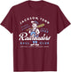 Jackson Railroaders Tennessee Vintage Defunct Baseball T-Shirt - T-Shirt | Maroon