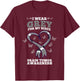 I Wear Grey For My Niece Brain Tumor Awareness T-Shirt - T-Shirt | Maroon