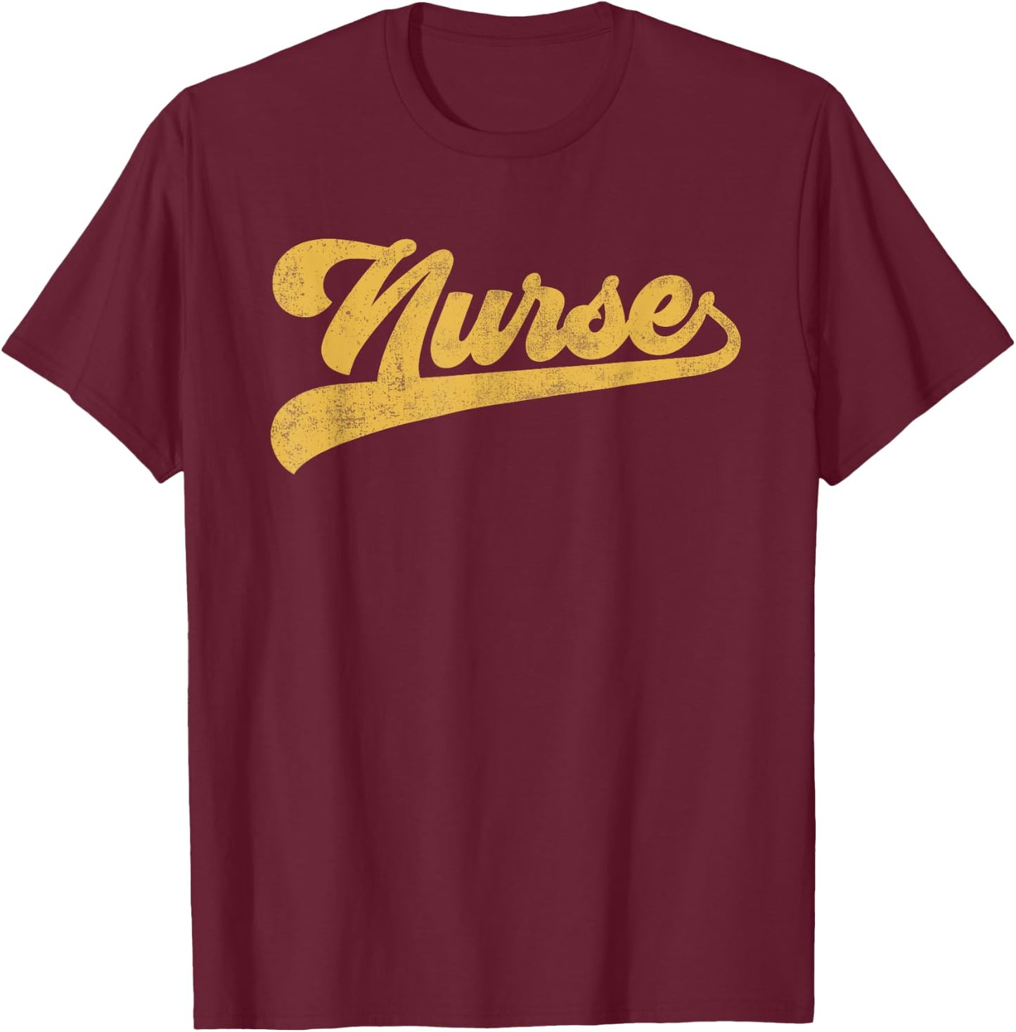Nurse Cute Vintage Graphic Nursing T-Shirt - T-Shirt | Maroon