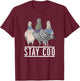 Stay Coo - Pigeon Lover, Animal Lover, Birds Owner T-Shirt - T-Shirt | Maroon