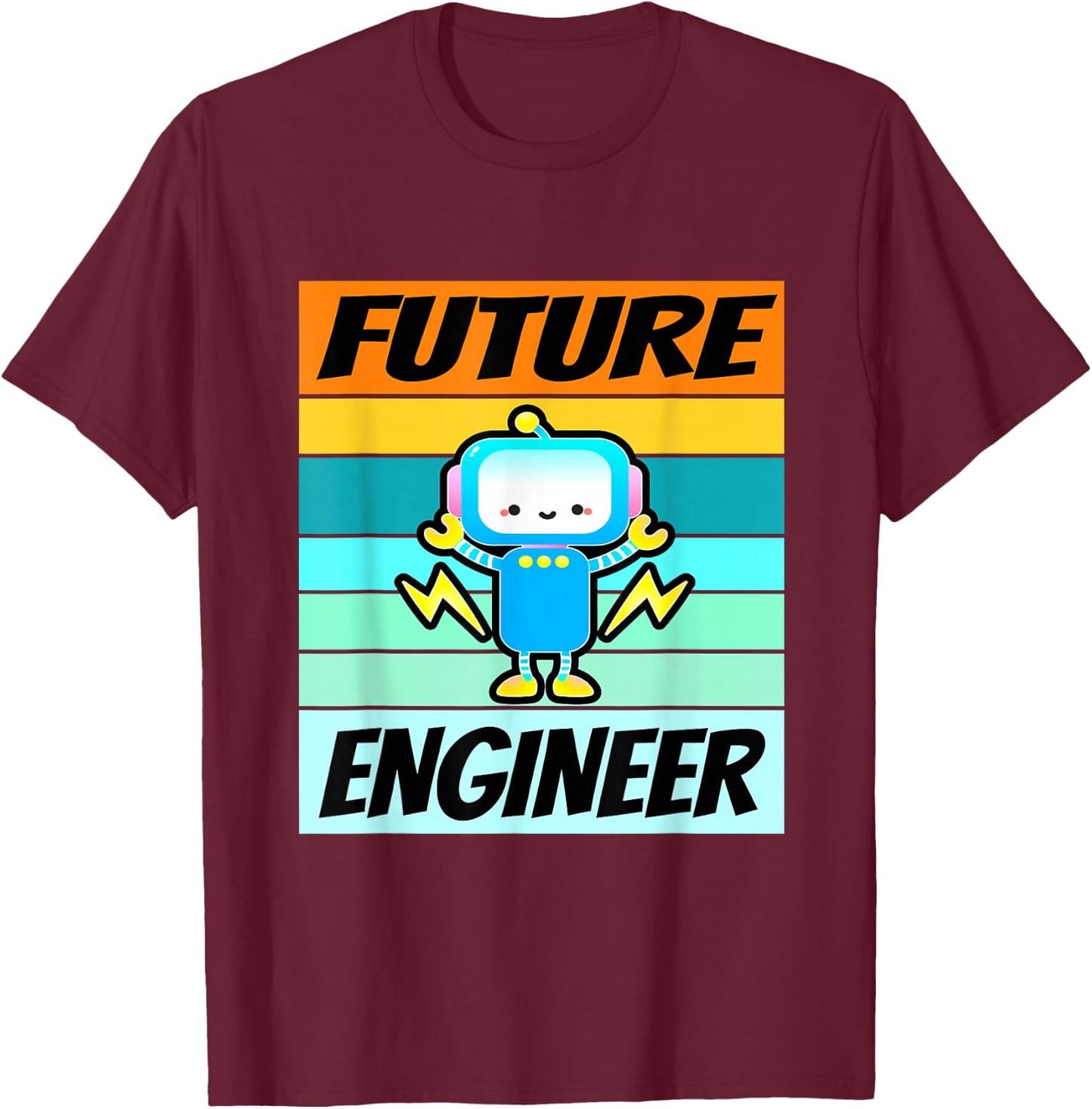 Future Engineer Shirt Boys Girls Software Engineering Kids T-Shirt - T-Shirt | Maroon