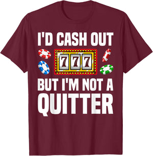 Funny Casino Designs Women Gambling Game Players T-Shirt - T-Shirt | Maroon