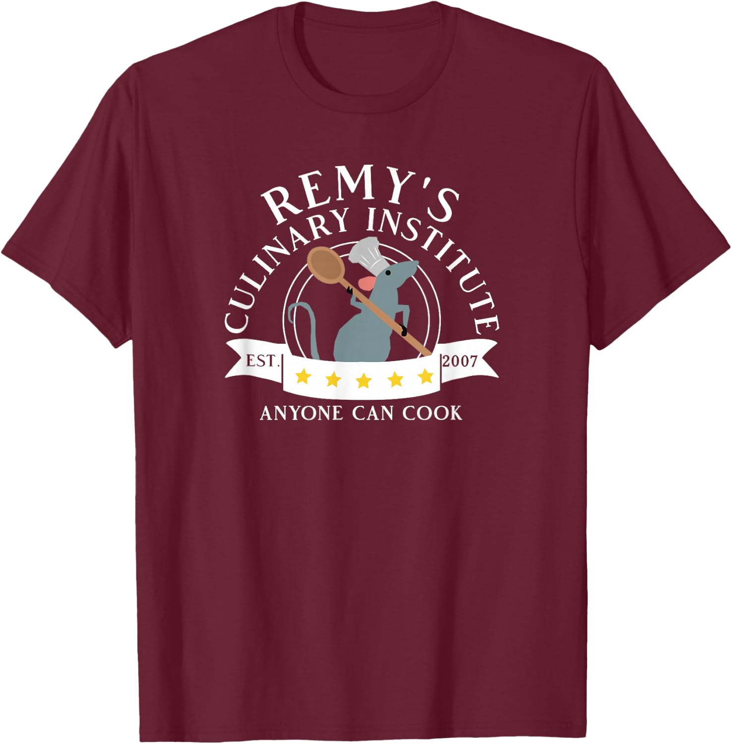 Culinary Institute Anyone Can Cook T-Shirt - T-Shirt | Maroon