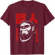 Attack on Titan Season 4 Beast Titan & Large Kanji Anime T-Shirt - T-Shirt | Maroon