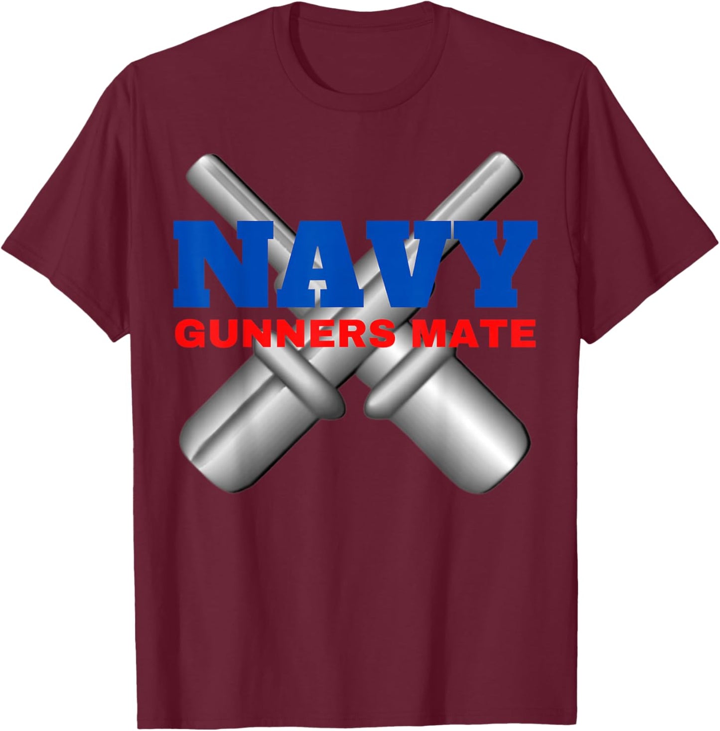 Navy Gunners Mate T-Shirt - T-Shirt | Maroon