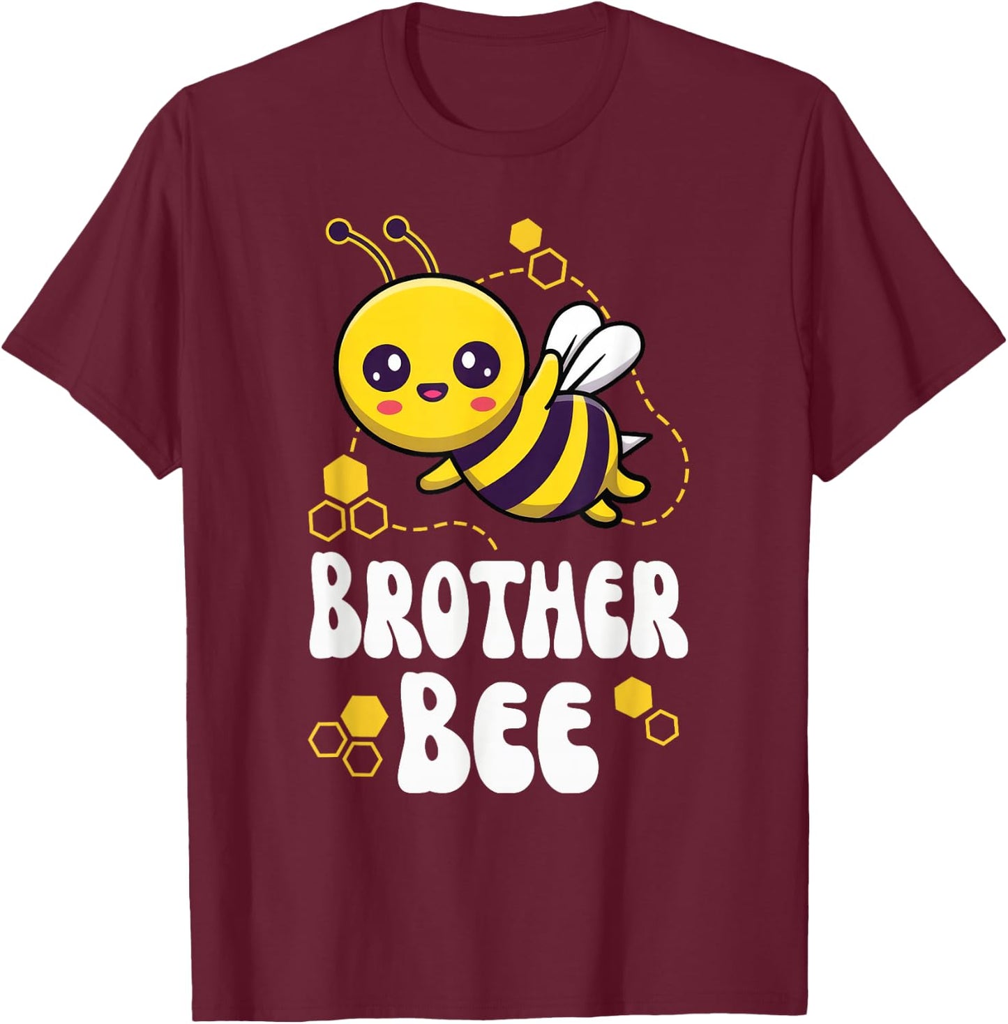 Brother Bee Shirt Family Bee Shirts First Bee Day Outfits T-Shirt - T-Shirt | Maroon