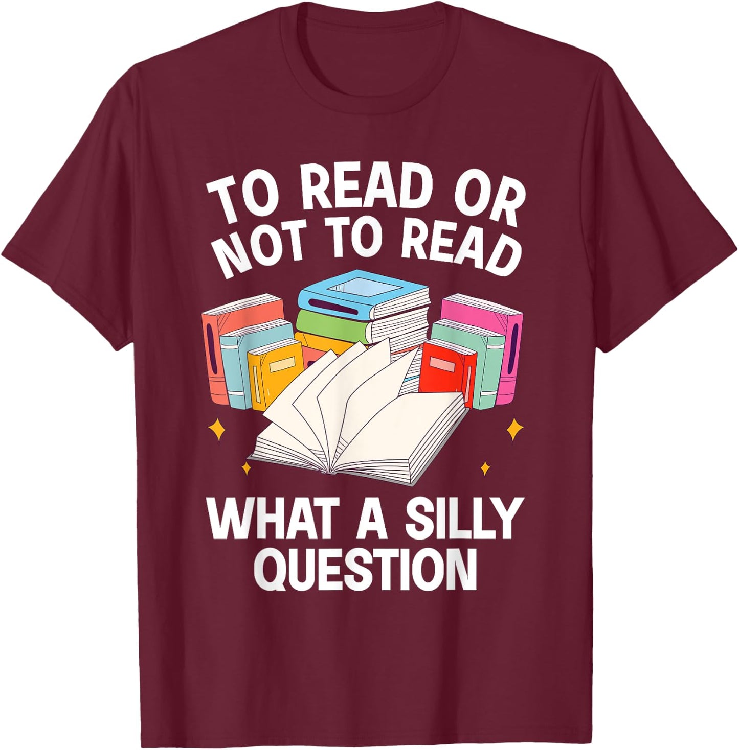 Cute Book Design Women Bookworm Reader Book Lover T-Shirt - T-Shirt | Maroon