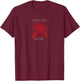 Historic Designs England Rugby Rose - England Rugby Football Top T-Shirt - T-Shirt | Maroon