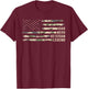Dad Hero Veteran Legend Camouflage, Veteran Dad Father's Day T-Shirt - T-Shirt | Maroon