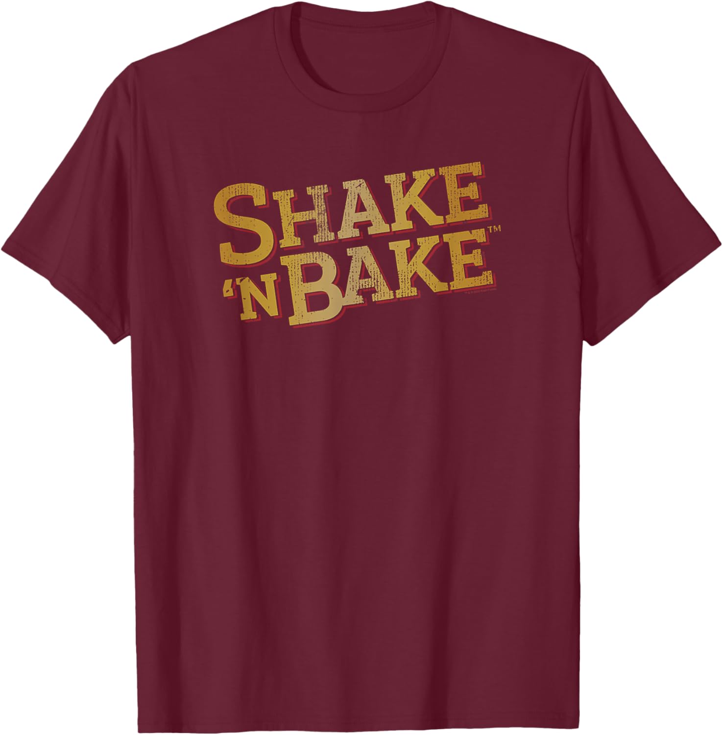 Shake 'n Bake Original Distressed Official Logo T-Shirt - T-Shirt | Maroon