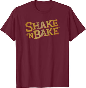 Shake 'n Bake Original Distressed Official Logo T-Shirt - T-Shirt | Maroon