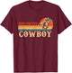 Dibs On The Cowboy Rodeo Western Cowboy Country Lover T-Shirt - T-Shirt | Maroon