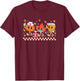 Retro Nurse Thanksgiving Pumpkin Pie Leaves Thankful Nurse T-Shirt - T-Shirt | Maroon