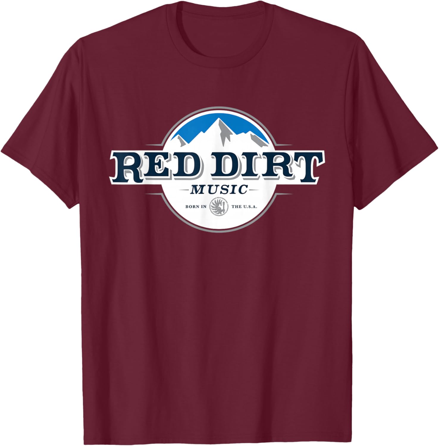 Red Dirt Mountain | Country Music T-Shirt - T-Shirt | Maroon
