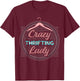 Thrifting Secondhand Items Store Garage Sale Lady Thrifter T-Shirt - T-Shirt | Maroon