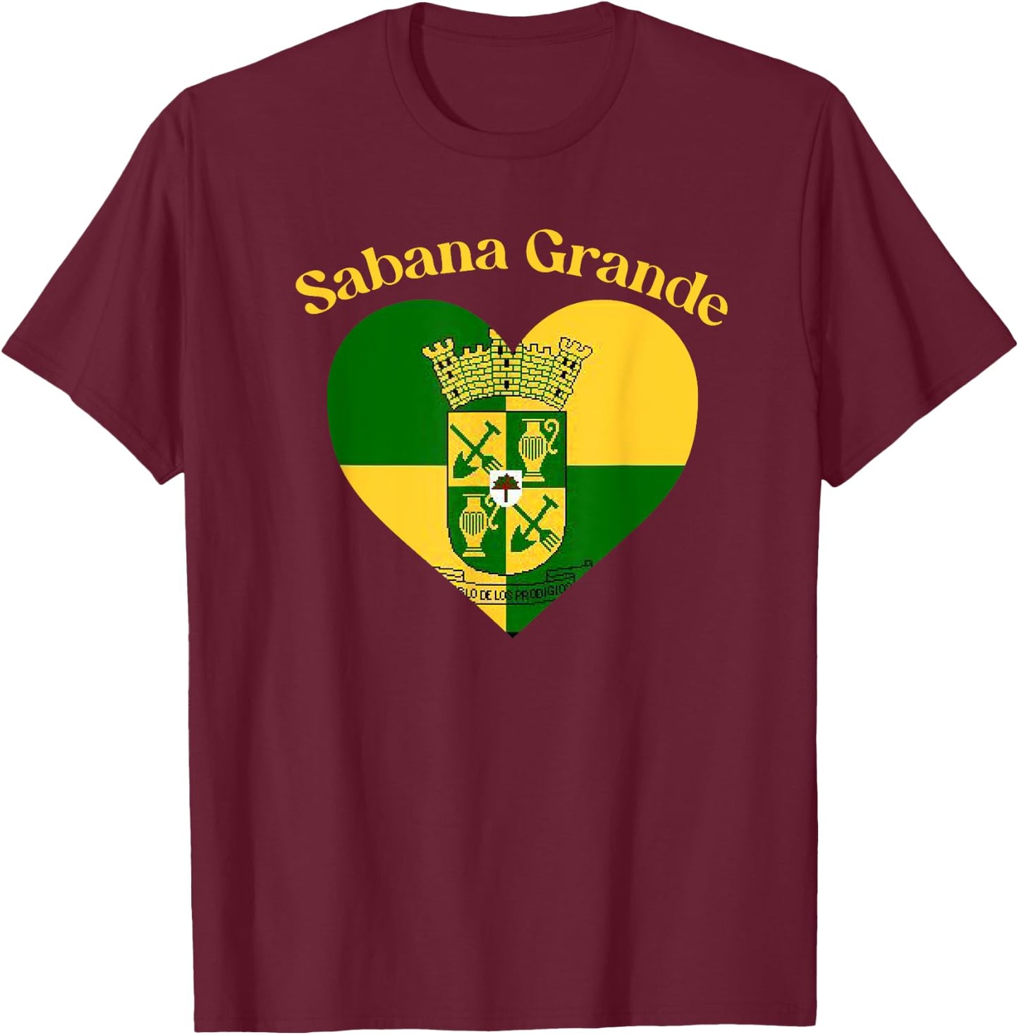 Sabana Grande Puerto Rico Patriotic Apparel Women Kids Men T-Shirt - T-Shirt | Maroon