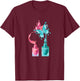 Nail Tech Artist Nail Polish Butterfly Gift T-Shirt - T-Shirt | Maroon