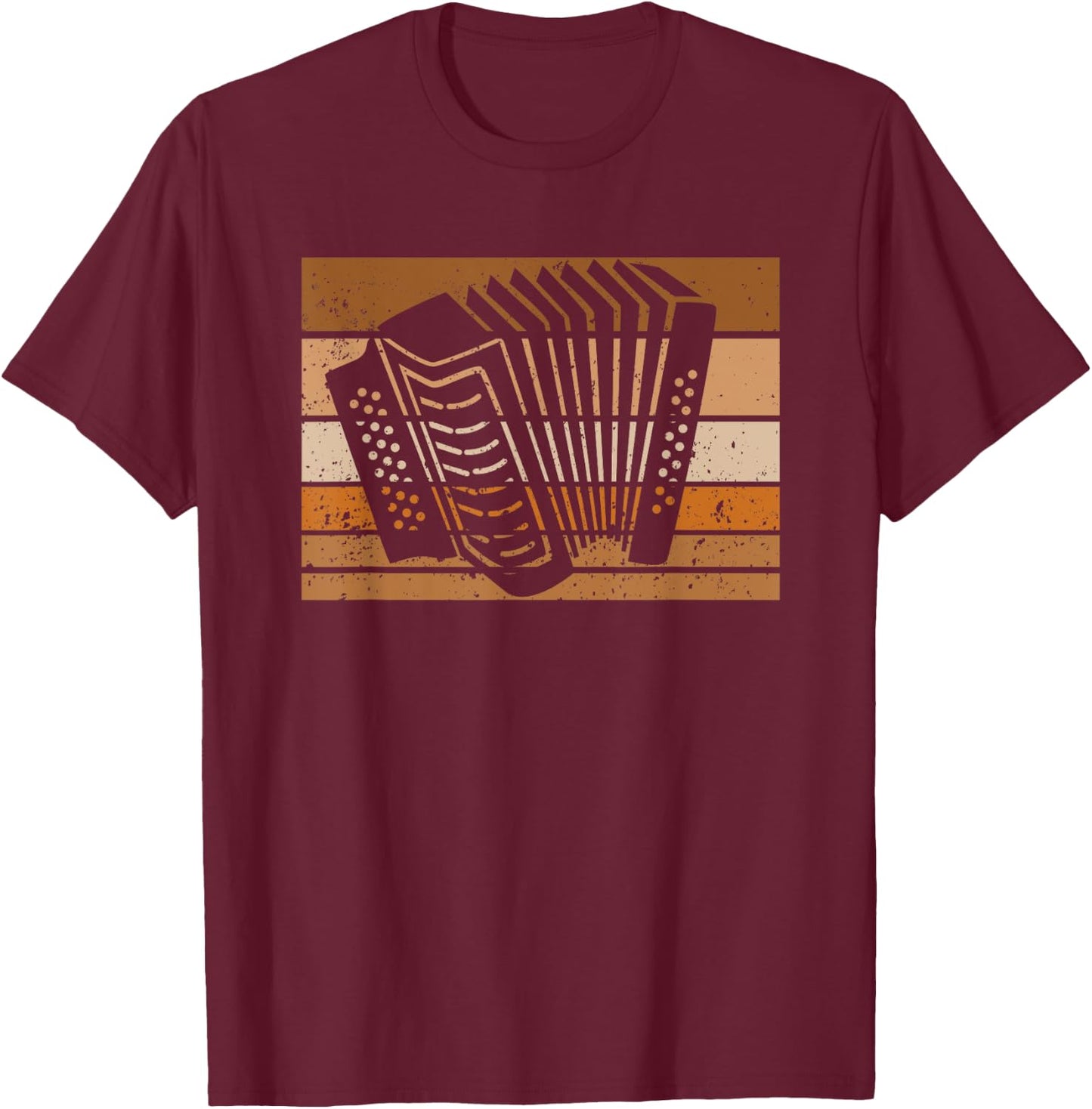 Accordion Styrian harmonica accordion player band polka T-Shirt - T-Shirt | Maroon