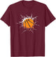 Cool Basketball Player Men Boys Kids T-Shirt - T-Shirt | Maroon