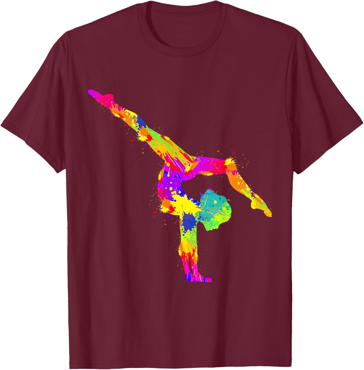 Gymnastics Gymnastics Women Girls Children T-Shirt - T-Shirt | Maroon