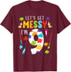 Art Painting 9th Birthday Artist 9 Years old Party Theme T-Shirt - T-Shirt | Maroon