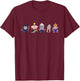 Disney Villains Kawaii Chibi Evil Queens Small T-Shirt - T-Shirt | Maroon