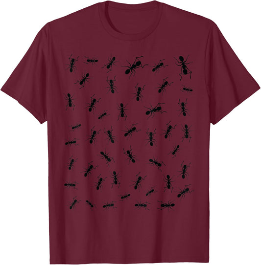 Queen Ants Superpower My Human Costume I'm Really Black Ants T-Shirt - T-Shirt | Maroon