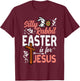 Christian Silly Rabbit Easter For Jesus Men Boys Teen Youth T-Shirt - T-Shirt | Maroon