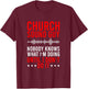 Funny Church Sound Guy Church Sound Technician T-Shirt - T-Shirt | Maroon