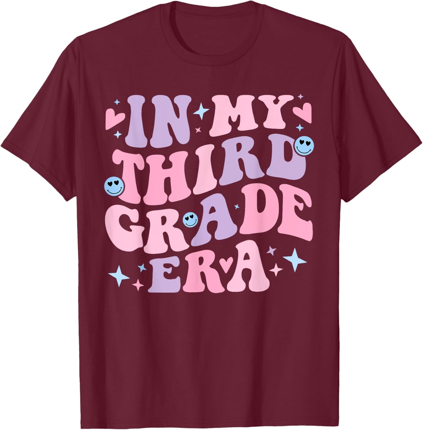 In My 3rd Grade Era Back to School in My Third Grade Era T-Shirt - T-Shirt | Maroon