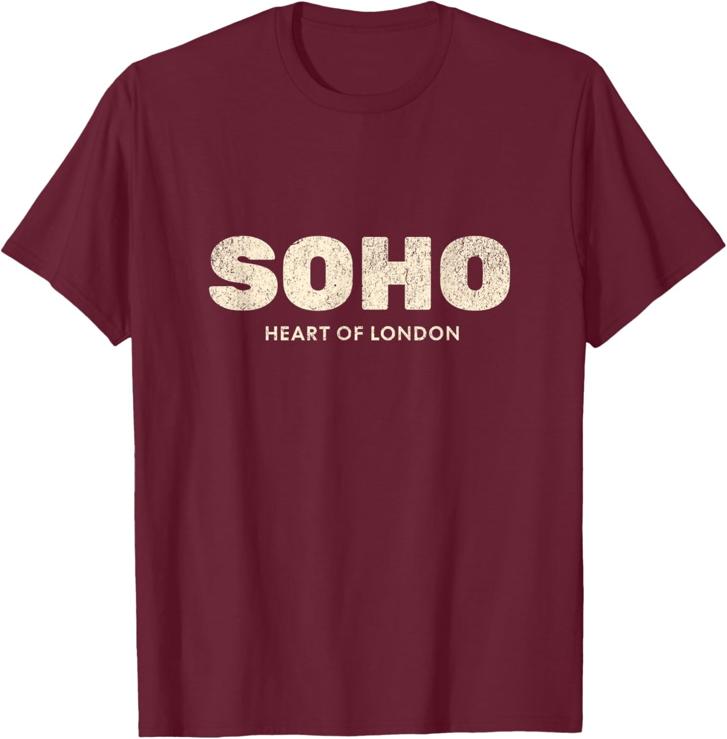 Heart Of London Soho T-Shirt - T-Shirt | Maroon