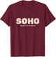 Heart Of London Soho T-Shirt - T-Shirt | Maroon