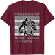 World's Okayest Fantasy Football Player - Draft Day T-Shirt - T-Shirt | Maroon