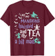 I Like My Mansions Haunted And My Tea A Bit Mad Halloween T-Shirt - T-Shirt | Maroon