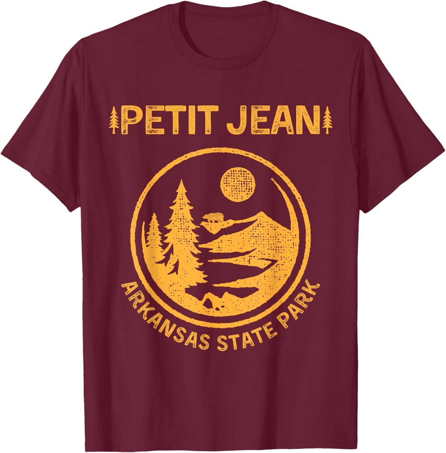 Petit Jean Arkansas State Park T-Shirt - T-Shirt | Maroon