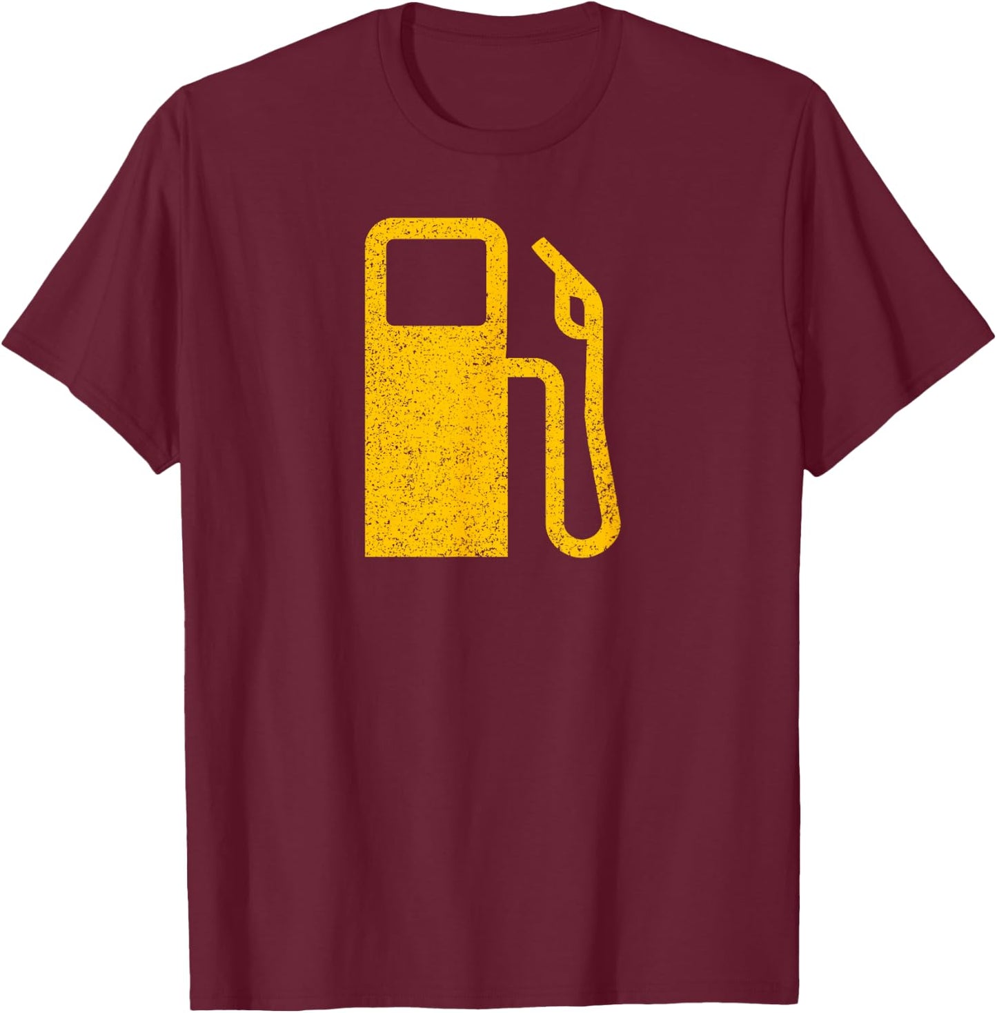 Gas Pump Symbol Low Fuel Symbol Dash Light T-Shirt - T-Shirt | Maroon